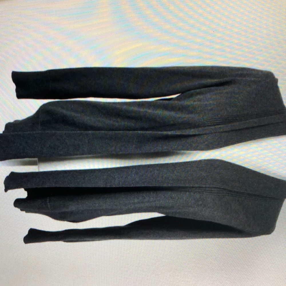 Belldini open front knit long sleeve gray sweater cardigan women’s